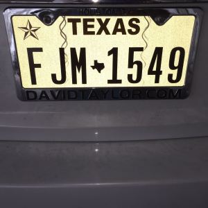 Texas plates