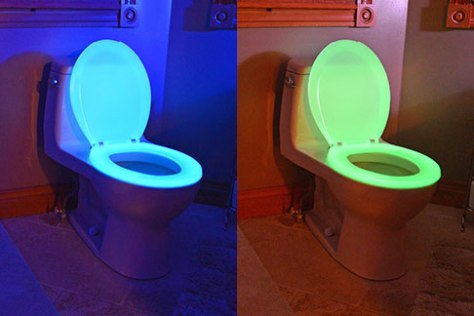 Glow in the dark toilet seat